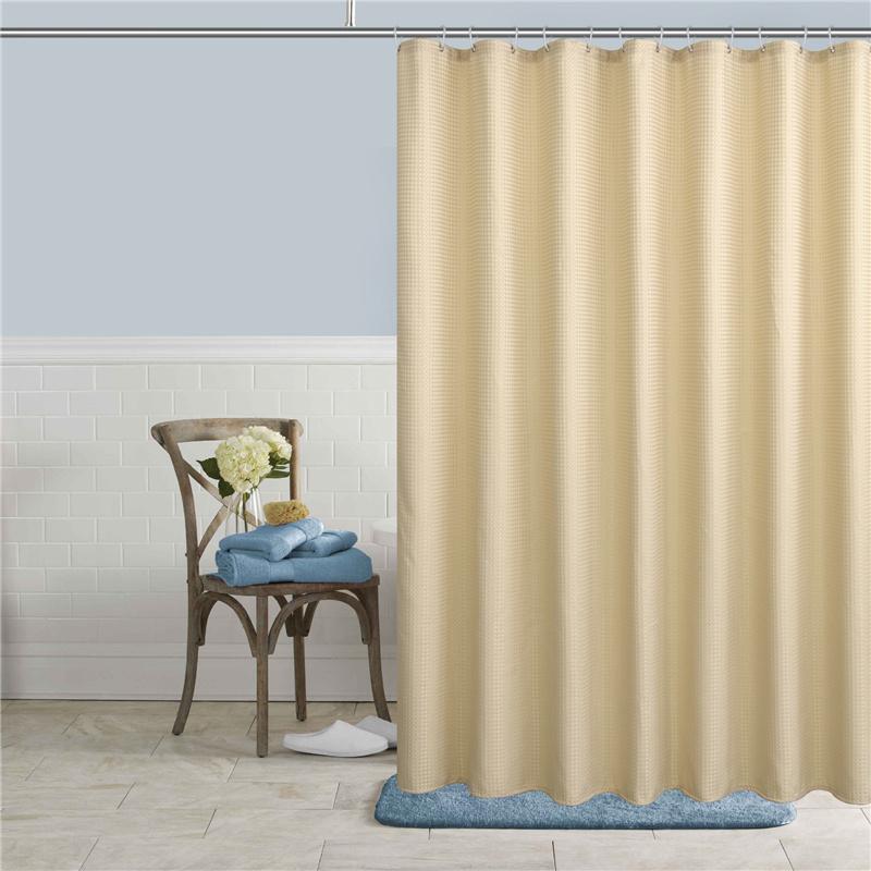 Чистый цвет водонепроницаемая занавеска для душа в ванной комнате устойчивая к плесени утолщенная полиэстеровая занавеска для ванной домашний декор
