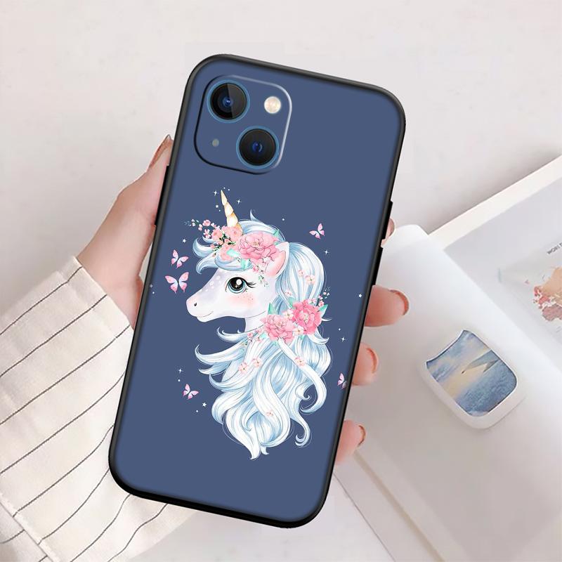 RP14 Cartoon Unicorn Phone Case for Samsung Galaxy A11 A12 A13 A15 A52S A53 A55 A56 A70 A71 A72 A73 F06 F16 F56 S10 Plus S10e