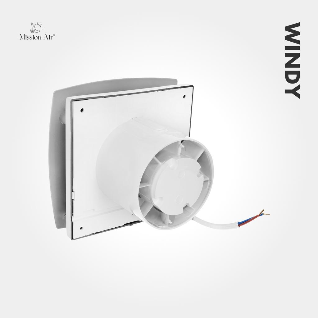 Bathroom fan WINDY 150 H+T SILVER