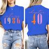 Vintage 1986 Chapter 40 Doublesided Print Tshirt Unisexs 40th Birthday Short Sleeve Graphic Tee Chapter 40 Classic Tops