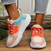 2024 Spring and Autumn High-quality Women's Hot-selling Color-blocked Round Toe Lace-up Low-cut Casual Women's Sneakers