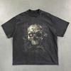 2026 Унисекс Футболка Streetwear КВАРТАЛ 24 Графика с Черепом