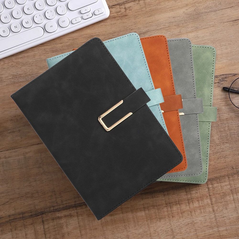 A5 Size A5 Notebook Horizontal Line Loose-Leaf Book New Leather Notebook