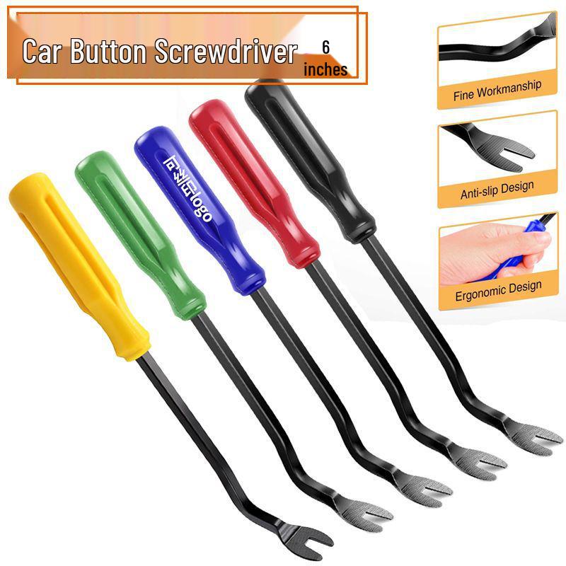 6-дюймовый инструмент для снятия дверной панели автомобиля: Отвертка, Инструмент для снятия обшивки салона, Гвоздодер