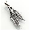 [R4566] - Silver 'Navajos' Handcrafted Silver Pendant (rhodium) - 29x8mm