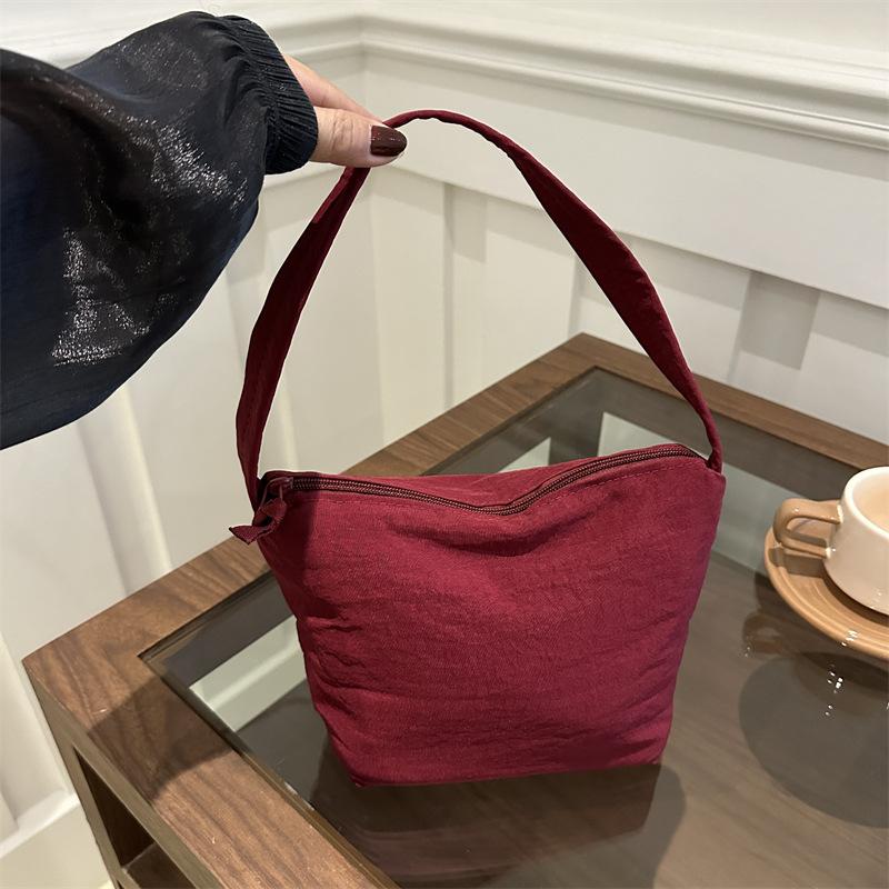 Сумка подмышкой женская большая вместимость новая осенне-зимняя холщовая сумка через плечо женская сумка-ведро из ткани ниши