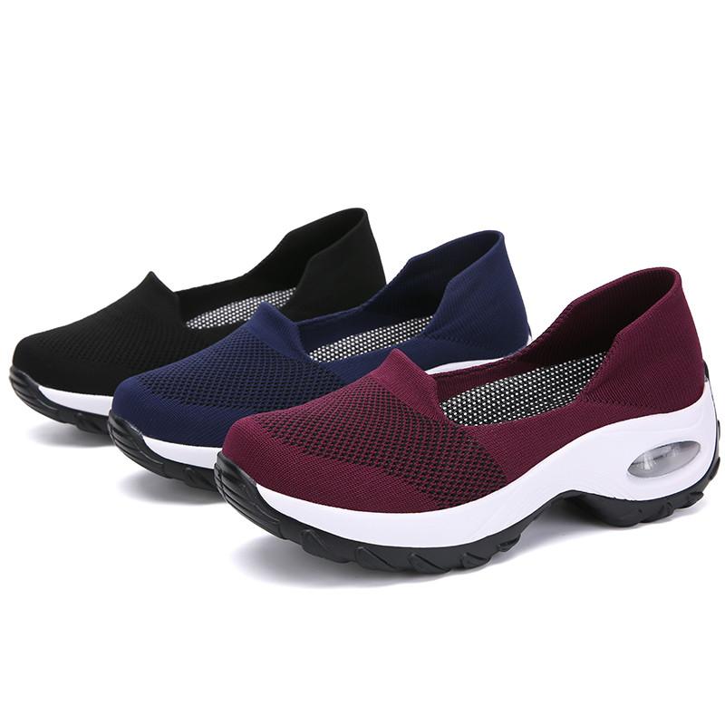 2024 Summer Women Sneakers Luxury Platform Sports Shoes Slip-On Female Comfortable Casual Loafers Flat Shoes for Women Moccasins