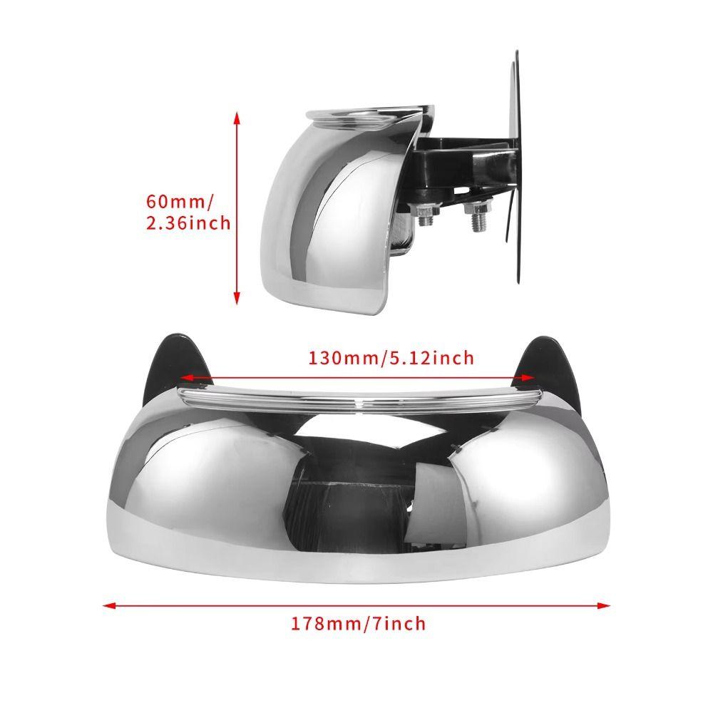 Clear Parabolic Windshield Wide Angle Mirror 180 Degree Wide Angle HD Convex Mirror Sport Bike