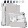 Чехол для iPad mini 6 7 с держателем для стилуса, Жесткая прозрачная задняя панель и мягкий ударопрочный каркас из ТПУ, Автоматический сон/пробуждение