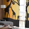 Пейзажные Животные Слон Жираф Дерево Шифон Прозрачные Шторы для Гостиной Спальни Оконные Шторы Вуаль Тюль Кортины
