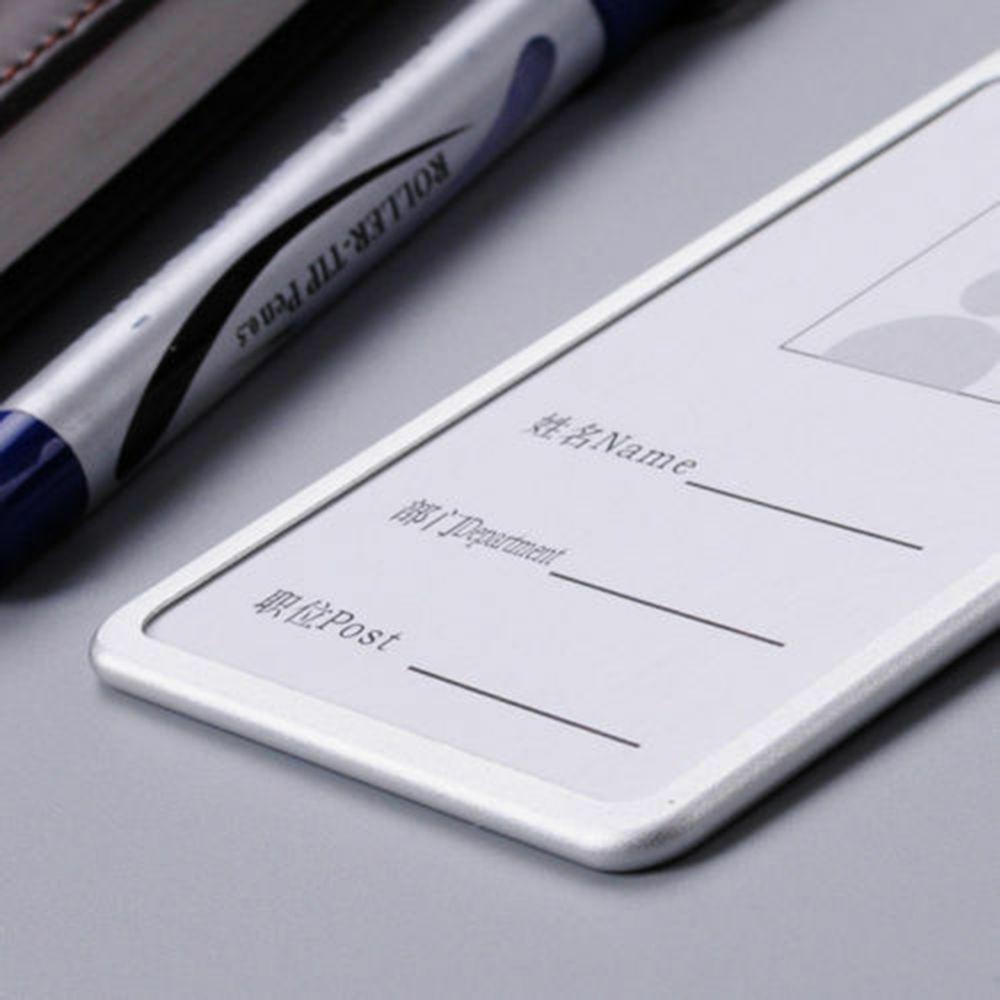 Металлический карманный чехол для удостоверения личности, защитная бизнес-обложка, держатель для ID-карты со шнурком, пропуск для работы