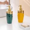 Bowtie Relief Ceramic Soap Bottle Nordic Home Decor Hotel Soap Dispenser Shampoo Bottle Bathroom Accessories Lotion Bottles