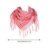 Multiuse Arafat Hijab Scarf Tassels Shawl Bandana Adult Desert Arab Shemagh Headscarf Arabian Dubai Saudi Head Covering