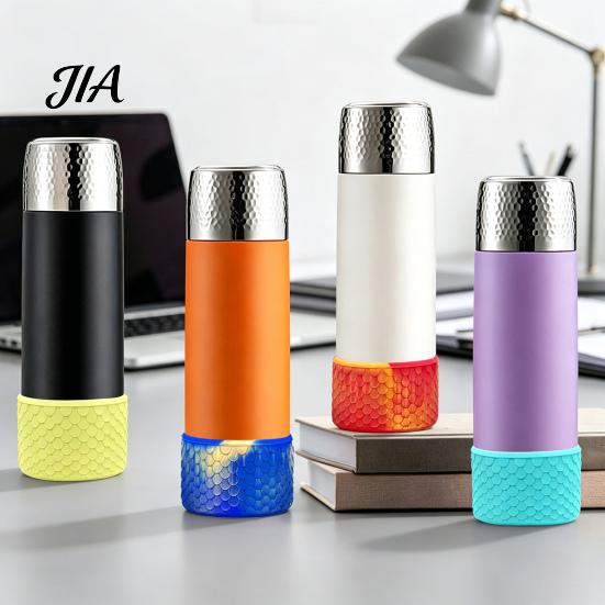 Ice Cup Base Protector Silicone Boot, Fish Scale Pattern Decor, Soft Elastic Water Bottle Protective Sleeve, Anti-Slip Bottom Cover for Sports Bottles