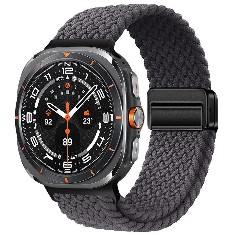 Для Samsung Galaxy Watch 8 Classic 46мм Ремешок Аксессуары Магнитный Нейлоновый Плетеный Спортивный Часы 8 44мм 40мм Браслет Correa Galaxy Watch7 Ultra 47мм Ремешок