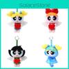 The Girls Powerpuff Blossom Raincoat Plush Toy Backpack Keychain Pendant Cartoon