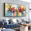 Abstract Colorful Oil Canvas Painting Pictures Flower Posters Prints Wall Art for Living Room Home Artistic Decorative Paintings