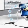 4 порта USB 3.0 HUB Type C док-станция Multi USB C Splitter Type-C 5 Гбит/с высокоскоростная передача данных USB 3.0 OTG адаптер для Macbook Pro