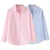 Fashion Style 2024 Summer New Product Women's Clothes Easiest for Match Loose Pure Cotton Stripes Poplin Shirt Tops 4387094