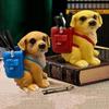 Multi-function Puppy Storage Bucket Large Capacity Makeup Brush Cylinder Dog Pen Holder  Office