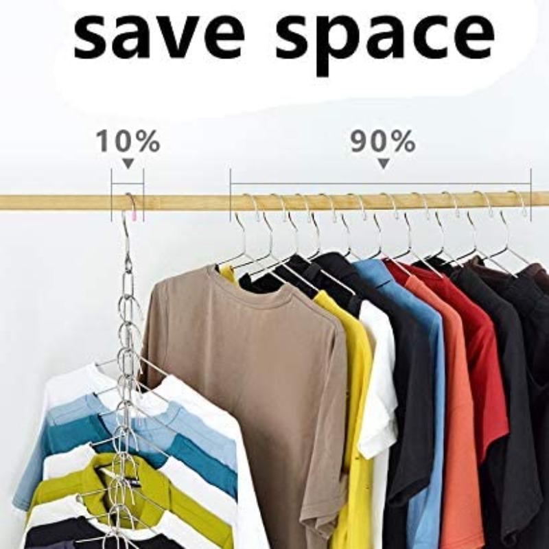 Metal Clothes Market Store Display Hanging Chain Hooks Ring Hanger Household Tools