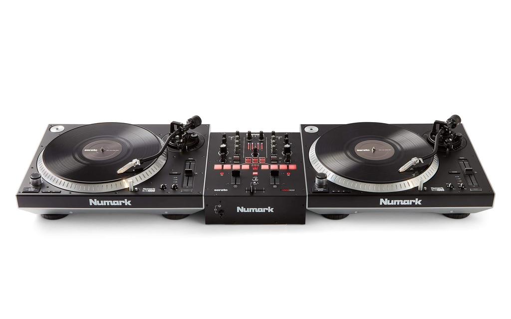 Numark DJ Mixer Scratch Style 2 Channels Serato DJ Pro Included DVS License Included Innofader Crossfader 6 Direct Access Effects Sound Quality Numark