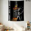 Jack Daniel'S Timeless Classic Tapestry Wallmounted Background Cloth Background Wall Hanging Cloth Wall Decoration Atmospheric Background Cloth