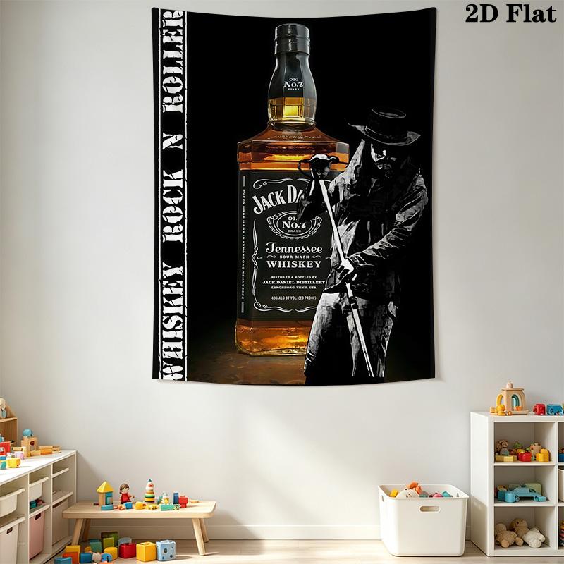 Jack Daniel'S Timeless Classic Tapestry Wallmounted Background Cloth Background Wall Hanging Cloth Wall Decoration Atmospheric Background Cloth