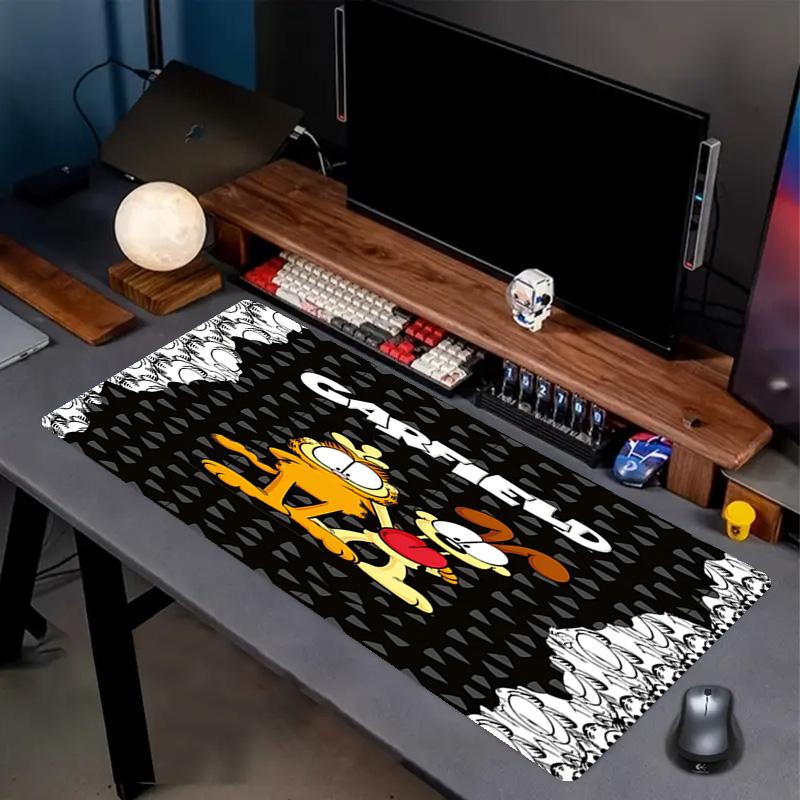 Garfield Print Mouse Pad, Anti‑Slip Desktop keyboard Mat, for PC Laptop Gaming Working Daily Use, Cool Festival Surprise Gift