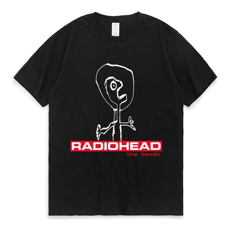 Футболка Radiohead Ретро Классическая Футболка Североамериканский Тур Рок Парни и Женские Футболки Мужские Хлопок Самая Продаваемая Круглый Вырез