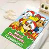 1Pc Pawsome Christmas Adventure Rug Office Carpet Indoor Outdoor Doormat Nonslip Soft And Comfortable Living Room Christmas Halloween Gift D91868