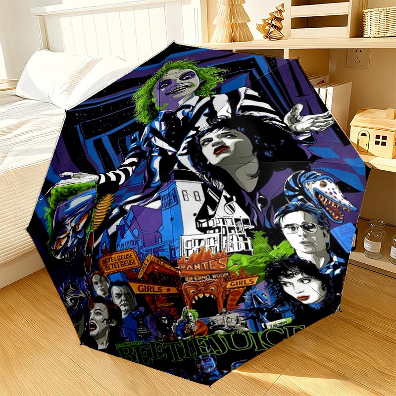 Beetle Haunted House Umbrella 8-Frame for Travel, camping, Casual Lightweight Portable Umbrella, Essential for every family Holidays Gift