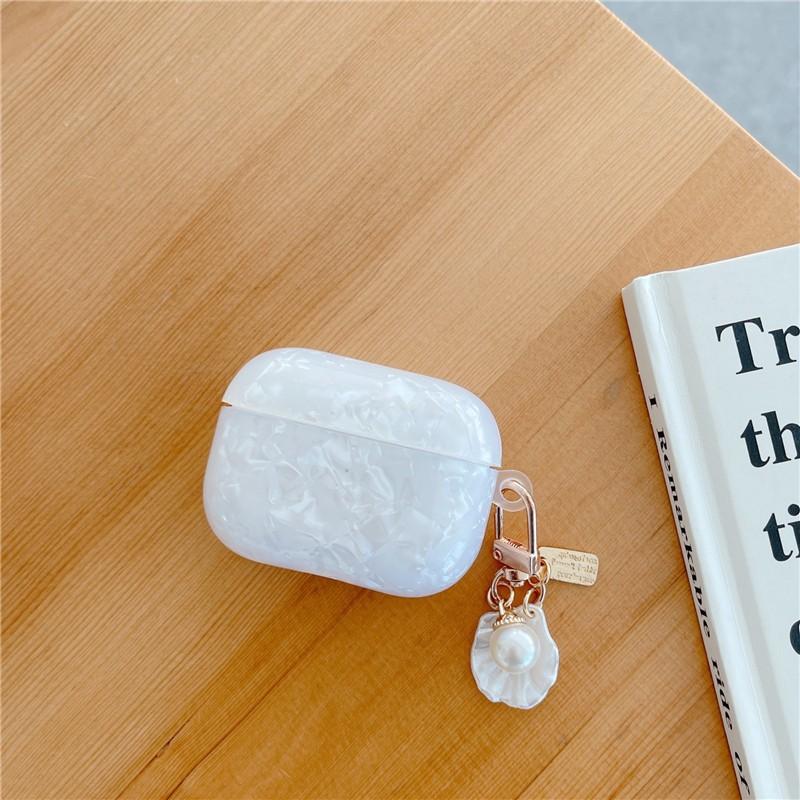 Simple shell pattern AirPods Pro earphone cover for Apple 1/1/1 generation wireless Bluetooth silicone cover pendant