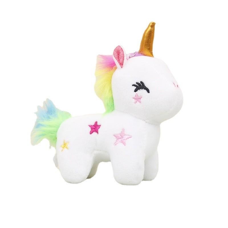 Adorable Unicorn Plush Keychain Cute Stuffed Animal Wedding Gift Bag Charm
