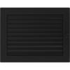 Vent Cover 22x30 Black with Blinds