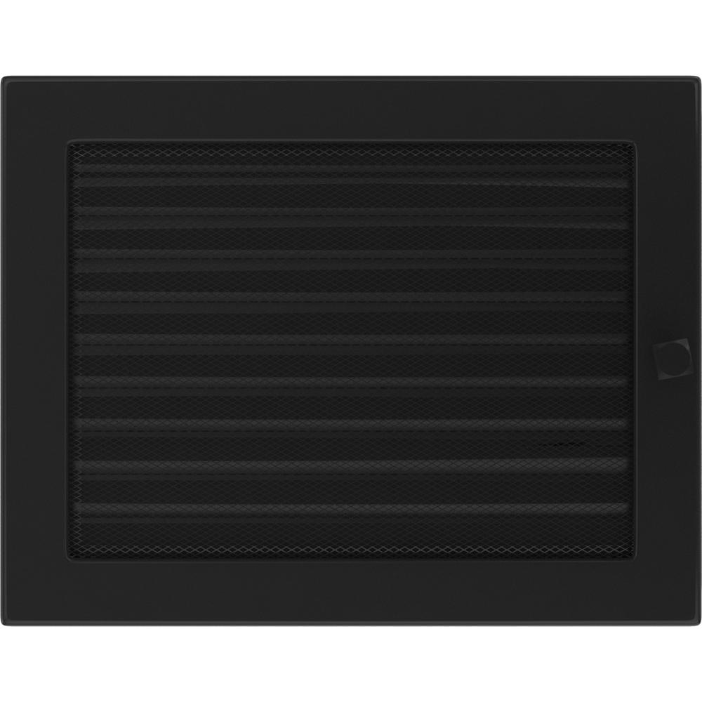 Вентиляционная крышка 22х30 черная с жалюзи