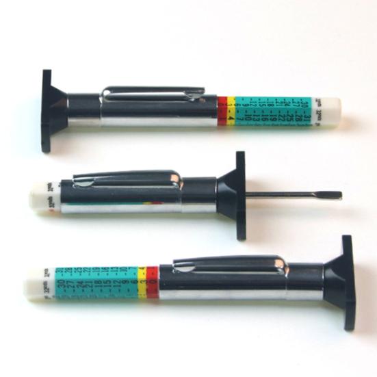 Портативный измеритель глубины протектора шин 0-25 мм, линейка, инструмент для измерения истирания автомобильных шин