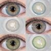 1 Pair Siam Green Series Circle Colored Contact Lenses Hydrogels Annual Makeup Lens