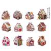 Gingerbread House Ornaments Holiday Christmas Tree Ornament with Xmas Decorative Hanging Ornaments for Xmas Party Decorations