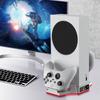 Охлаждающая подставка для игровой консоли с зарядной станцией для двух контроллеров, вертикальная охлаждающая подставка с RGB-подсветкой и USB