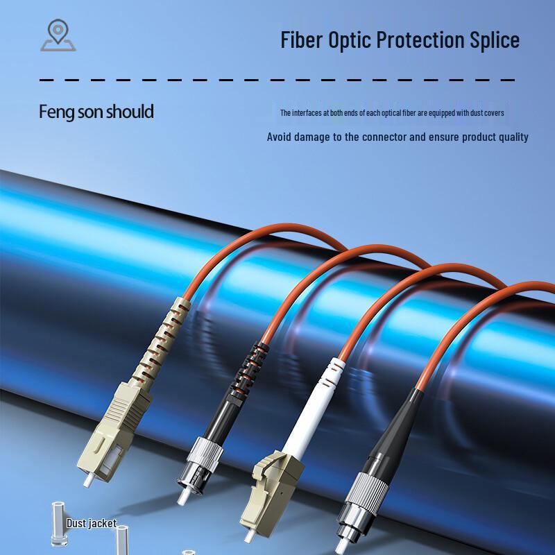 Telecom-Grade OM2 Multimode Duplex Fiber Optic Patch Cable