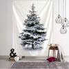 New Year Christmas Tree Decorations Wall Hanging Tapestry Carpet Christmas Home Yoga Mat Bed Cover Beach Mat Gift