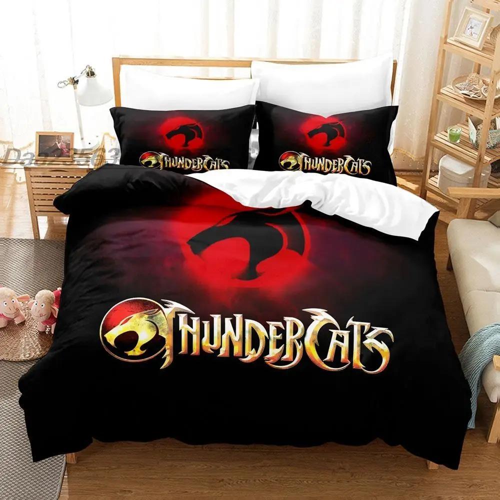Thundercats Bedding Collection Single Twin Full Queen King Size Bed Collection Aldult Boy Bedroom Duvetcover Collections 3D Print Anime Bed Sheet Set