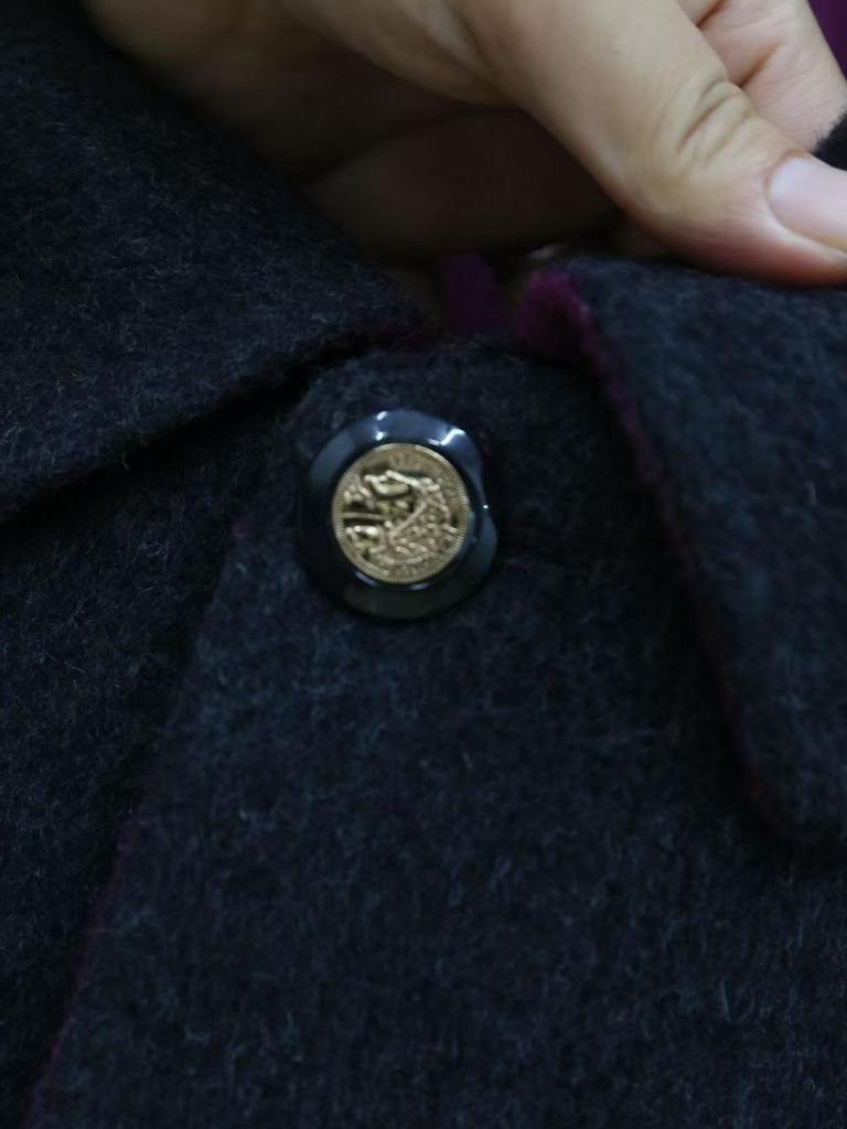 Двухцветное шерстяное пальто-кокон - Минималистичное, Высококачественное, Утепленное, Свободного кроя, Двустороннее