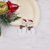 Gradient Snowflake and Reindeer Gnome Christmas Earrings