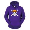 Unisex Anime Hoodie With One Piece Print Loose Fit Cotton Blend Sweatshirt Teens Adults