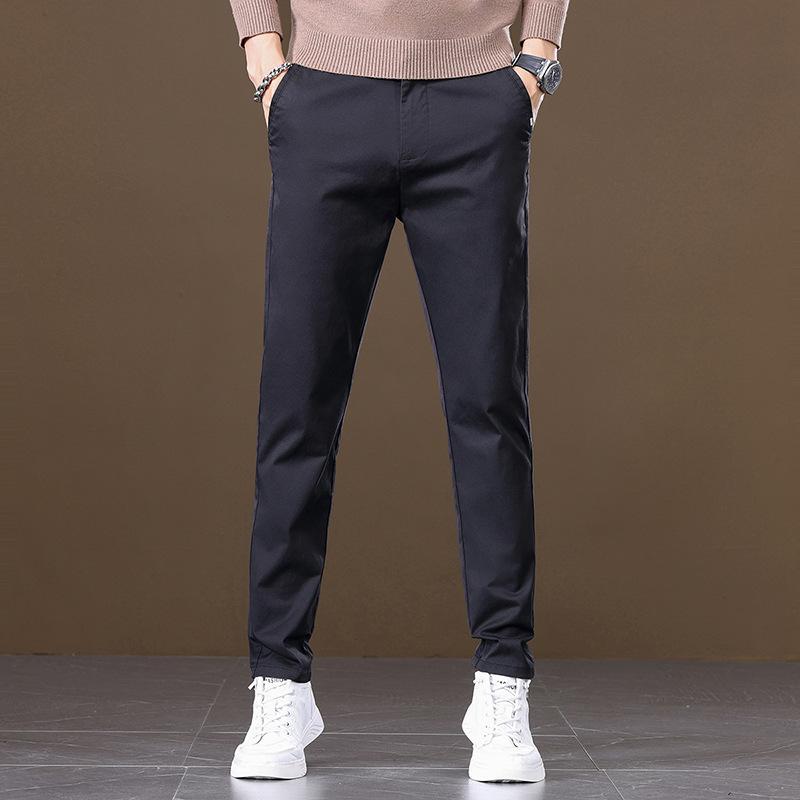 Повседневные брюки для мужчин Весна и осень Прямые Универсальные деловые брюки для мужчин