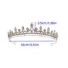 Циркон Кристалл Свадебная Корона Блестящая Корона Принцессы Диадема Стразы Повязка на Голову Девочки