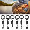 60pcs Universal Spinner Swivels Connector Single Hook Fast Change Carp Fishing Tackle Accessories