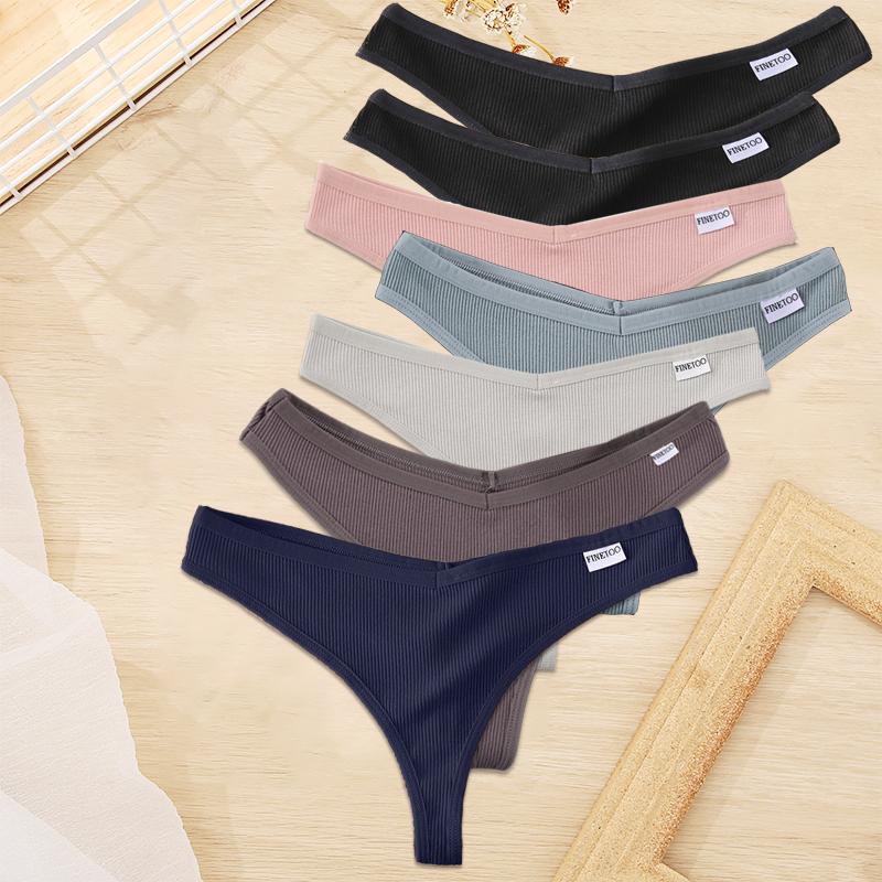 7 шт./компл. M-XL женское хлопковое белье 9 однотонных трусиков стринги сексуальные стринги с v-образной талией нижнее белье для девочек женские трусики
